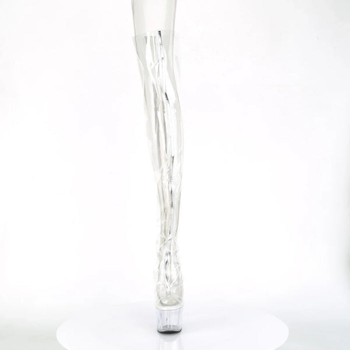 Tacones Pleaser ADORE-3021 Transparente Plata