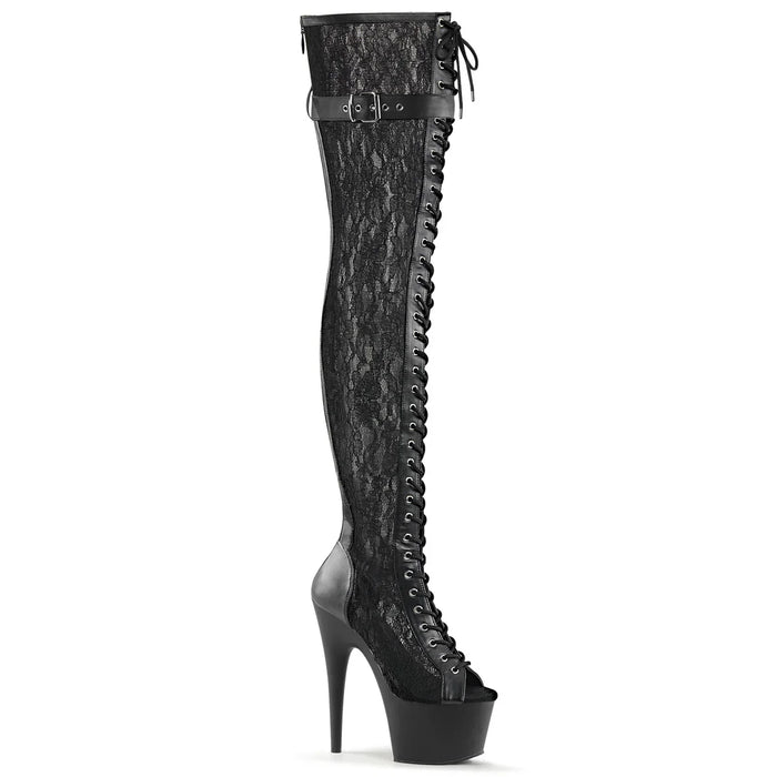 Tacones Pleaser ADORE-3025ML Negro Piel Sintética