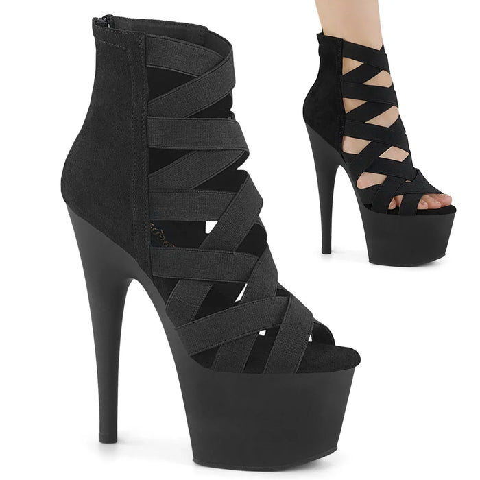 Tacones Pleaser ADORE-700-24 Negro Elastic Band