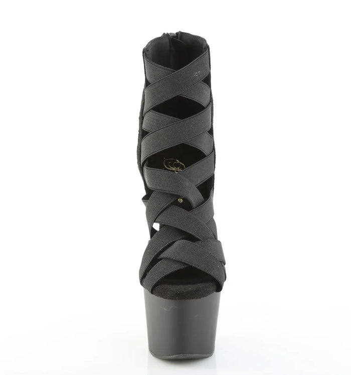 Tacones Pleaser ADORE-700-24 Negro Elastic Band