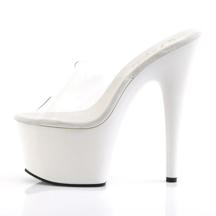 Tacones Pleaser ADORE-701 Transparente Blanco