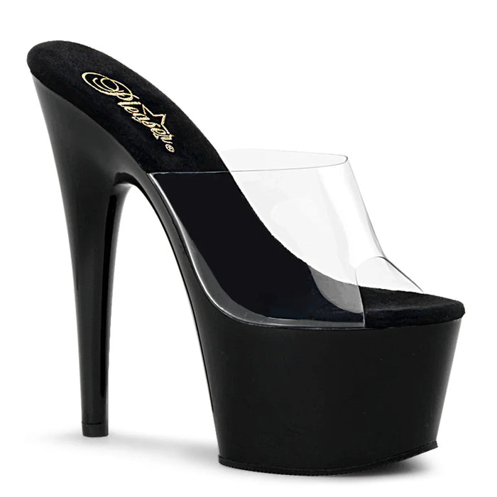 Tacones Pleaser ADORE-701 Transparente Negro