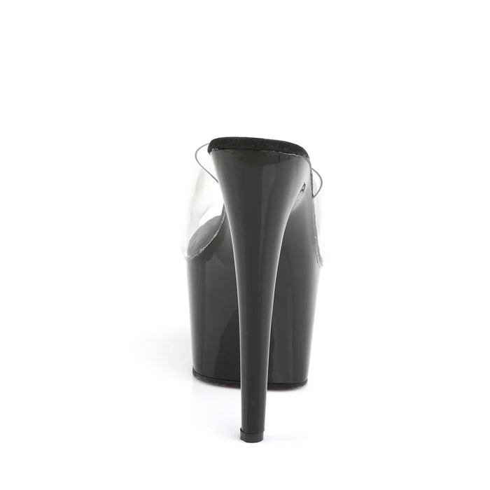 Tacones Pleaser ADORE-701 Transparente Negro