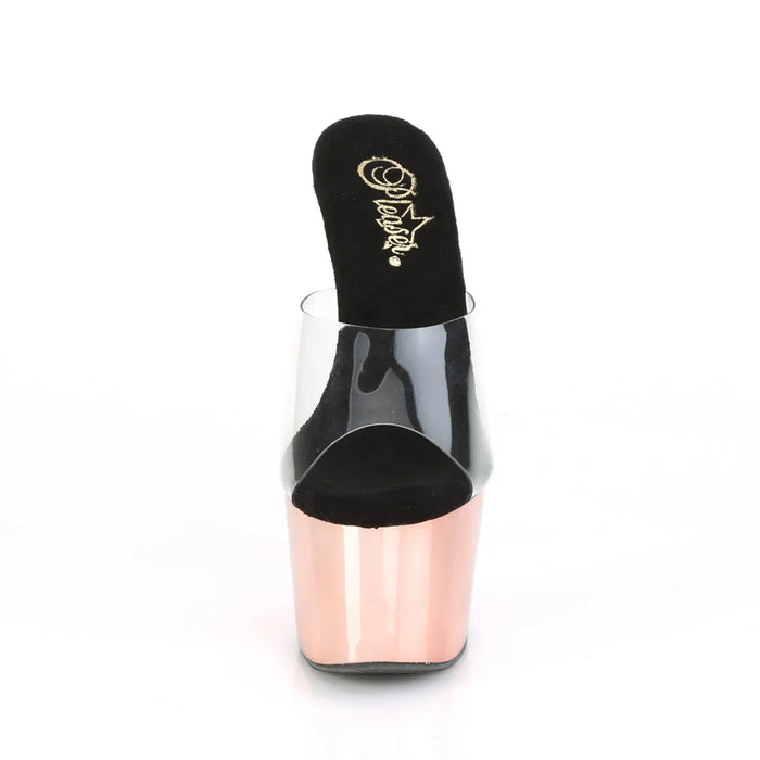 Tacones Pleaser ADORE-701 Transparente Oro Rosa