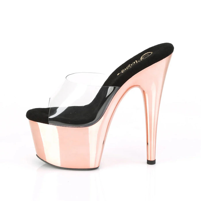 Tacones Pleaser ADORE-701 Transparente Oro Rosa