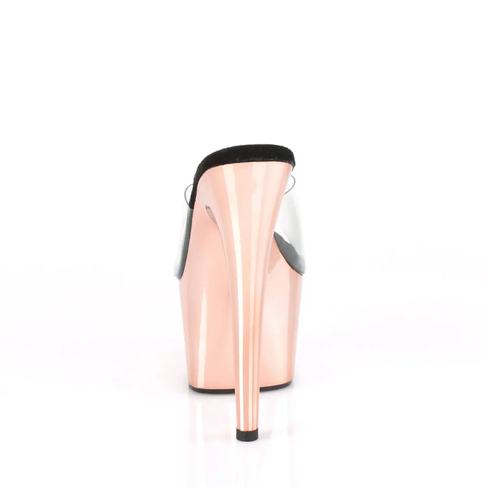 Tacones Pleaser ADORE-701 Transparente Oro Rosa