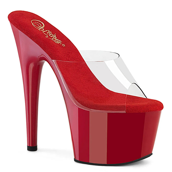Tacones Pleaser ADORE-701 Transparente Rojo