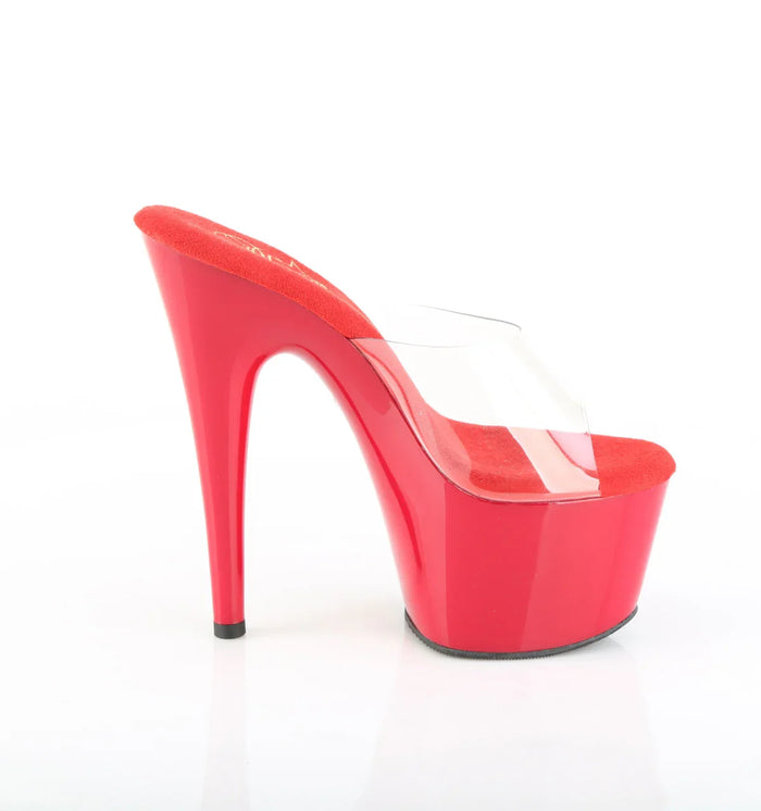 Tacones Pleaser ADORE-701 Transparente Rojo
