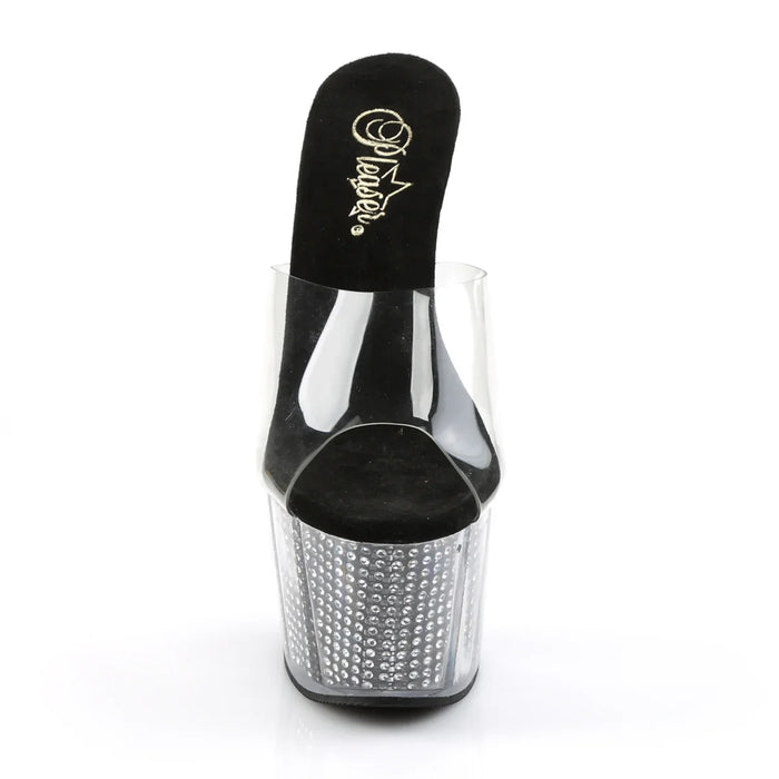 Tacones Pleaser ADORE-701SRS Transparente Negro