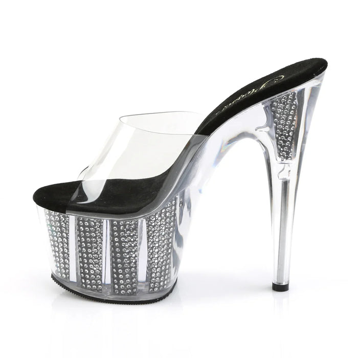 Tacones Pleaser ADORE-701SRS Transparente Negro