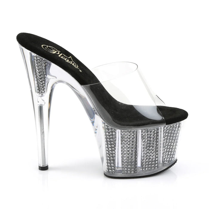 Tacones Pleaser ADORE-701SRS Transparente Negro