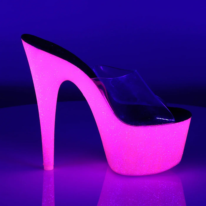 Tacones Pleaser ADORE-701UVG Transparente Neon H.