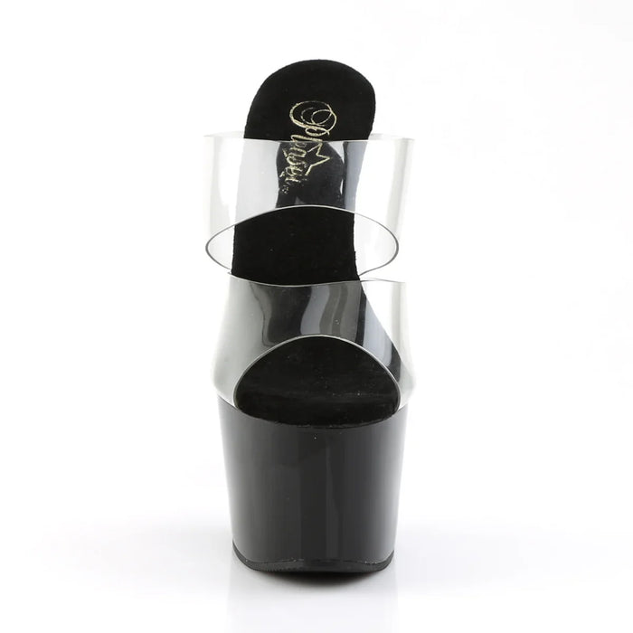 Tacones Pleaser ADORE-702 Transparente Negro