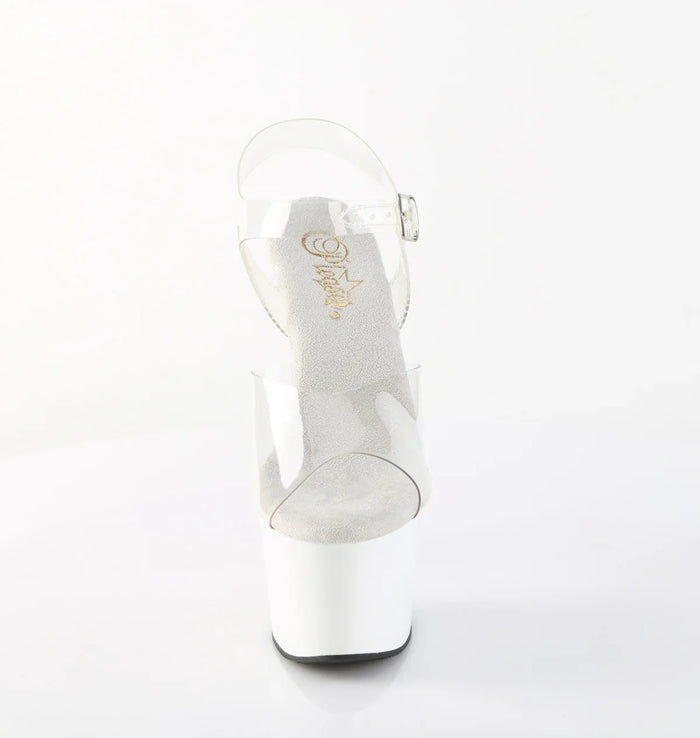 Tacones Pleaser ADORE-708 Transparente Blanco