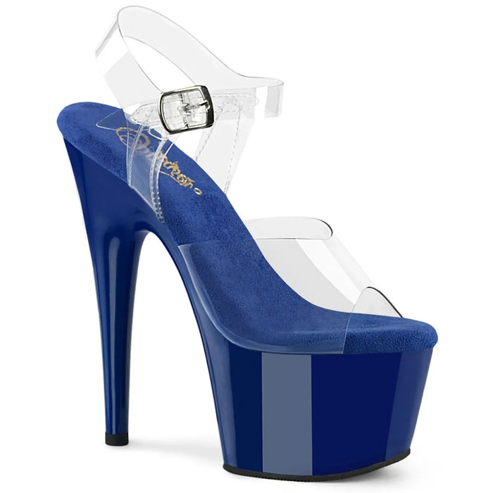 Tacones Pleaser ADORE-708 Transparente Royal Azul