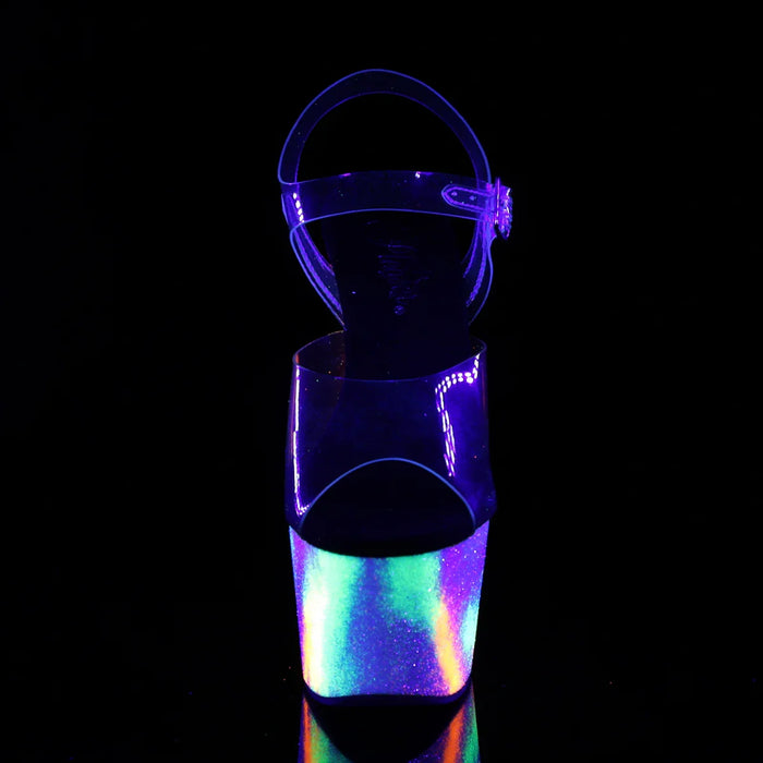 Tacones Pleaser ADORE-708GXY Transparente Neon Galaxy