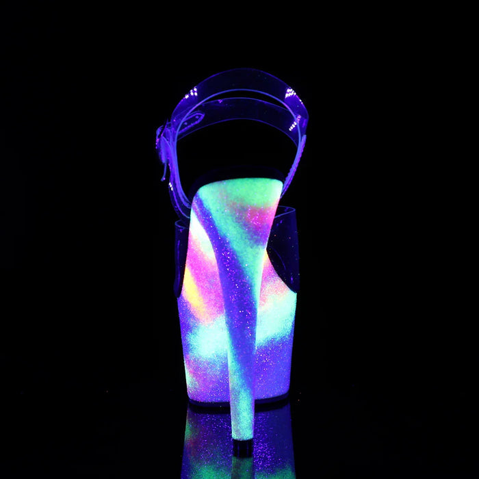 Tacones Pleaser ADORE-708GXY Transparente Neon Galaxy