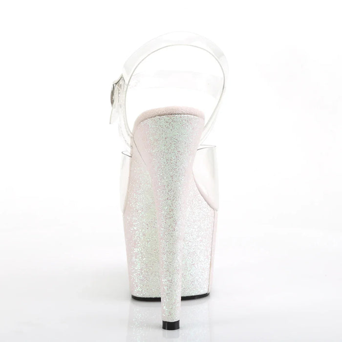 Tacones Pleaser ADORE-708HMG Transparente Opal Purpurina