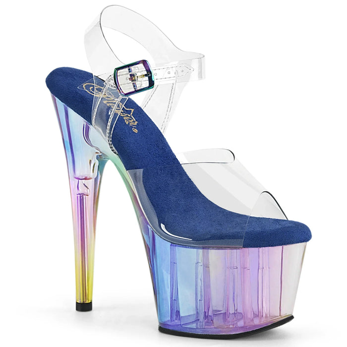 Tacones Pleaser ADORE-708HT Transparente Azul Tinted