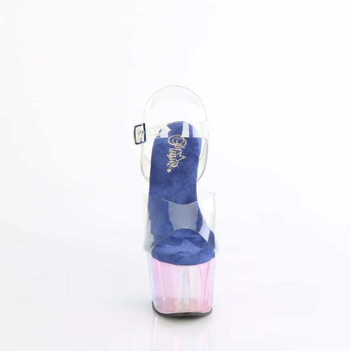 Tacones Pleaser ADORE-708HT Transparente Azul Tinted
