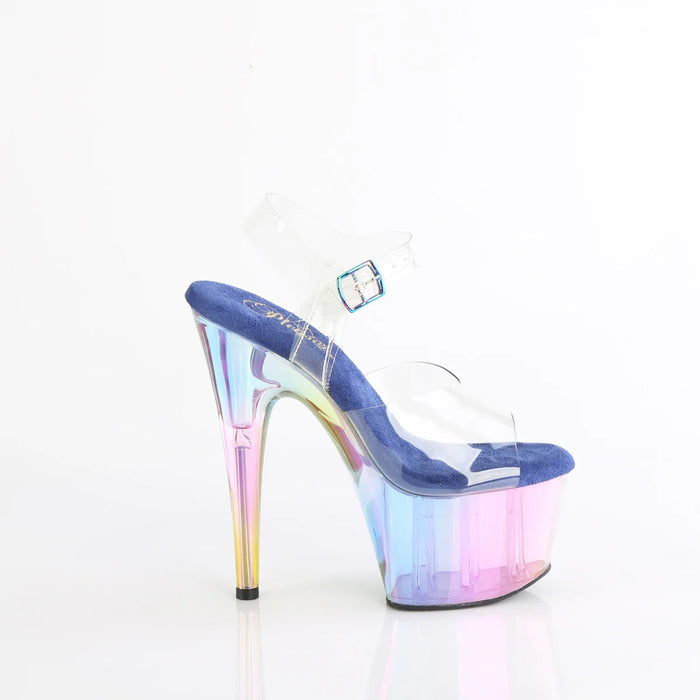 Tacones Pleaser ADORE-708HT Transparente Azul Tinted