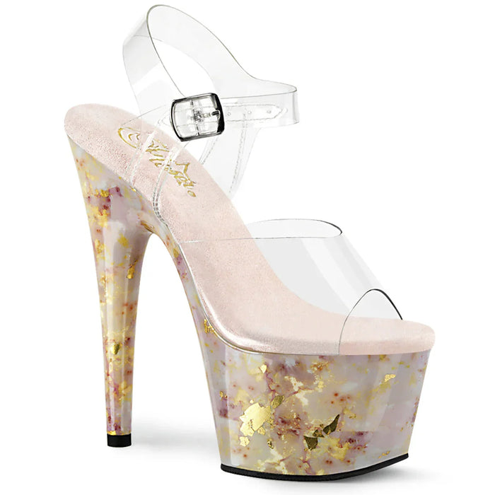 Tacones Pleaser ADORE-708MB Transparente Rosa Nude