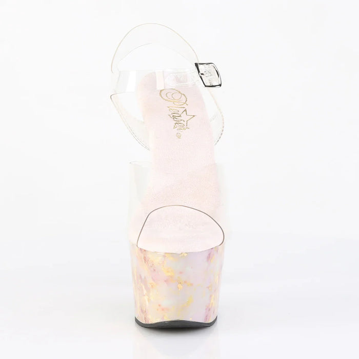 Tacones Pleaser ADORE-708MB Transparente Rosa Nude