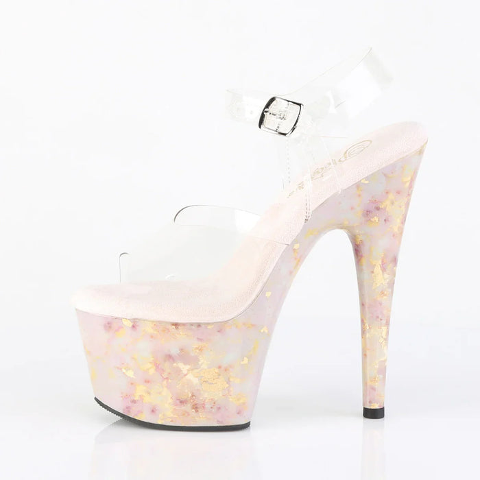 Tacones Pleaser ADORE-708MB Transparente Rosa Nude