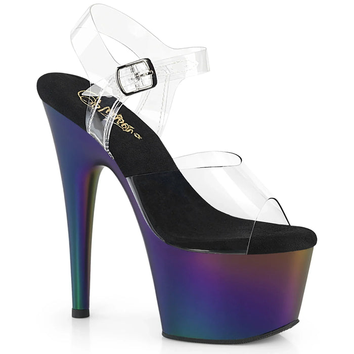 Tacones Pleaser ADORE-708MCH Transparente Morado Verde