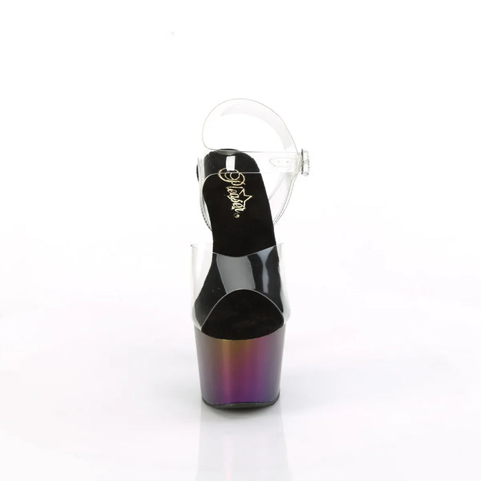 Tacones Pleaser ADORE-708MCH Transparente Morado Verde