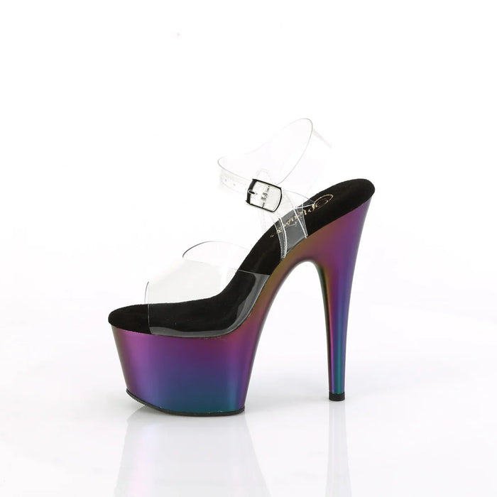 Tacones Pleaser ADORE-708MCH Transparente Morado Verde