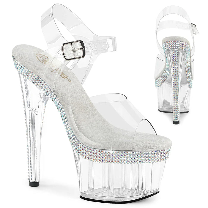 Tacones Pleaser ADORE-708MLS Transparente