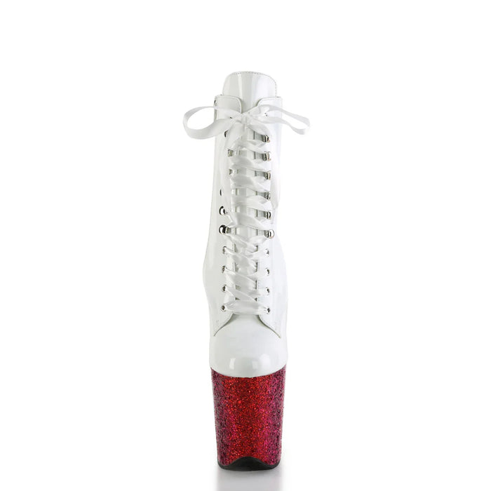 Tacones Pleaser FLAMINGO-1020HG Blanco Holo Charol