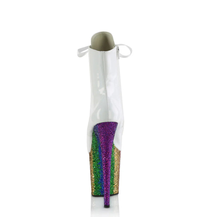 Tacones Pleaser FLAMINGO-1020HG Blanco Holo Charol
