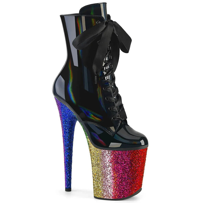 Tacones Pleaser FLAMINGO-1020HG Negro Holo Charol