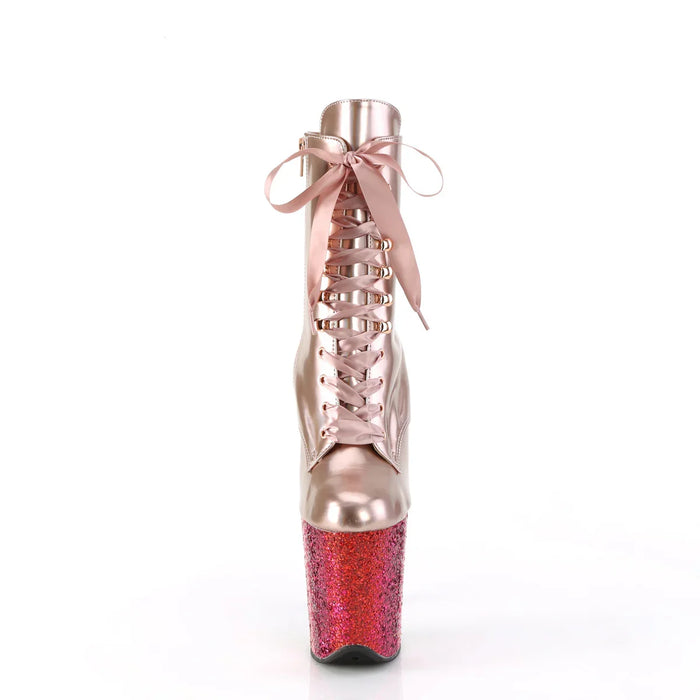 Tacones Pleaser FLAMINGO-1020HG Oro Rosa Holo