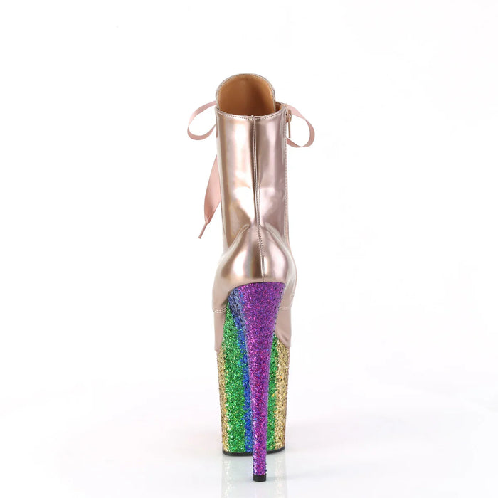 Tacones Pleaser FLAMINGO-1020HG Oro Rosa Holo