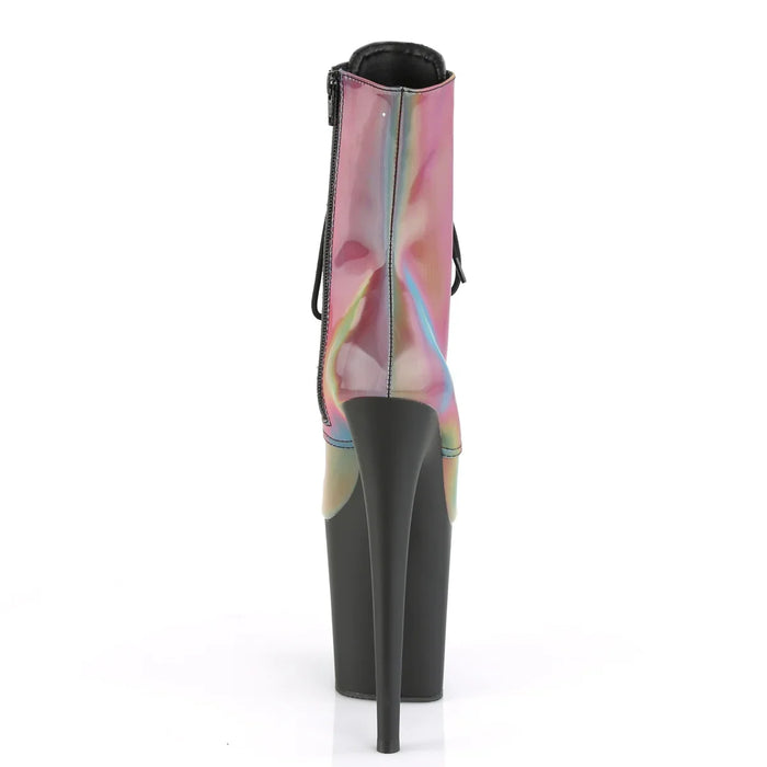 Tacones Pleaser FLAMINGO-1020REFL Rainbow Reflective Negro