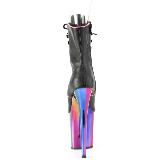Tacones Pleaser FLAMINGO-1021RC-02 Negro Charol Rainbow