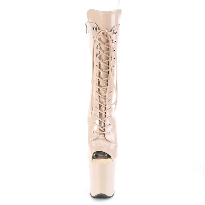 Tacones Pleaser FLAMINGO-1051 Nude Charol