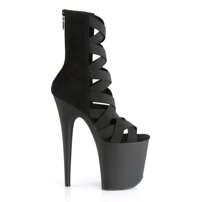 Tacones Pleaser FLAMINGO-800-24 Negro Elastic Band