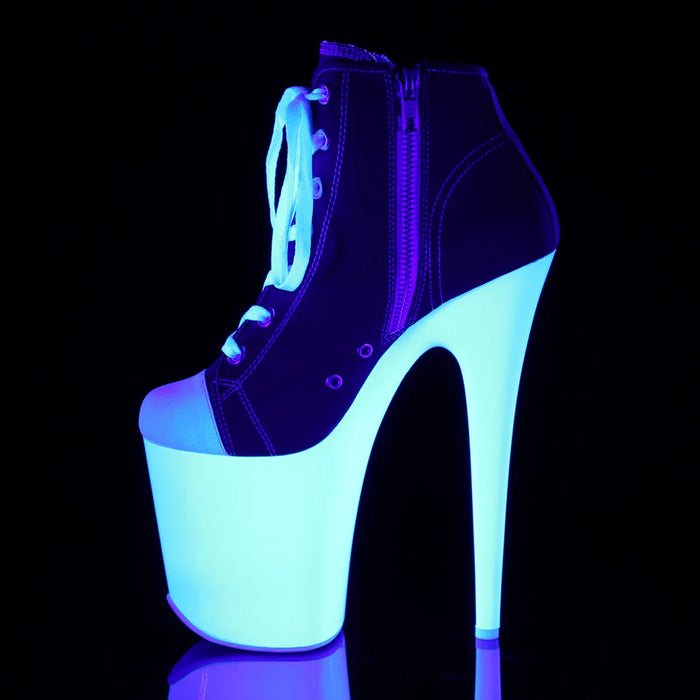 Tacones Pleaser FLAMINGO-800SK-02 Rojo Canvas Neon