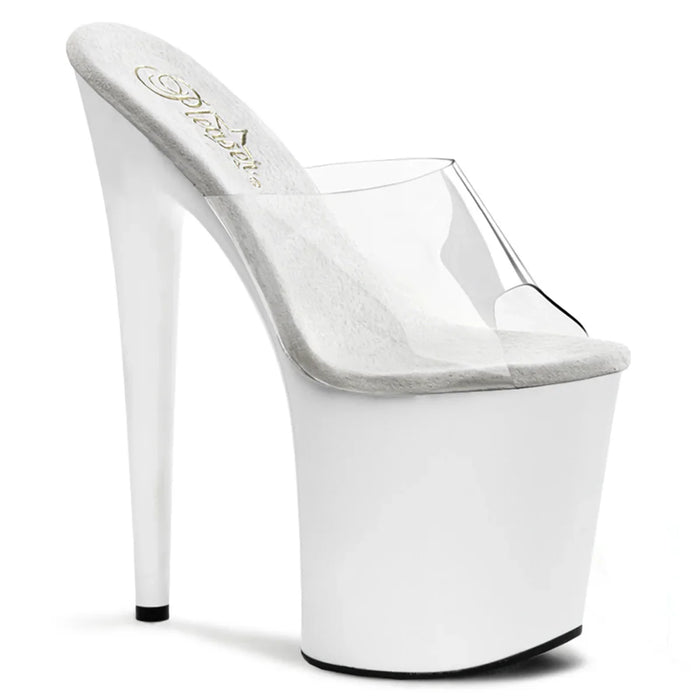 Tacones Pleaser FLAMINGO-801 Transparente Blanco