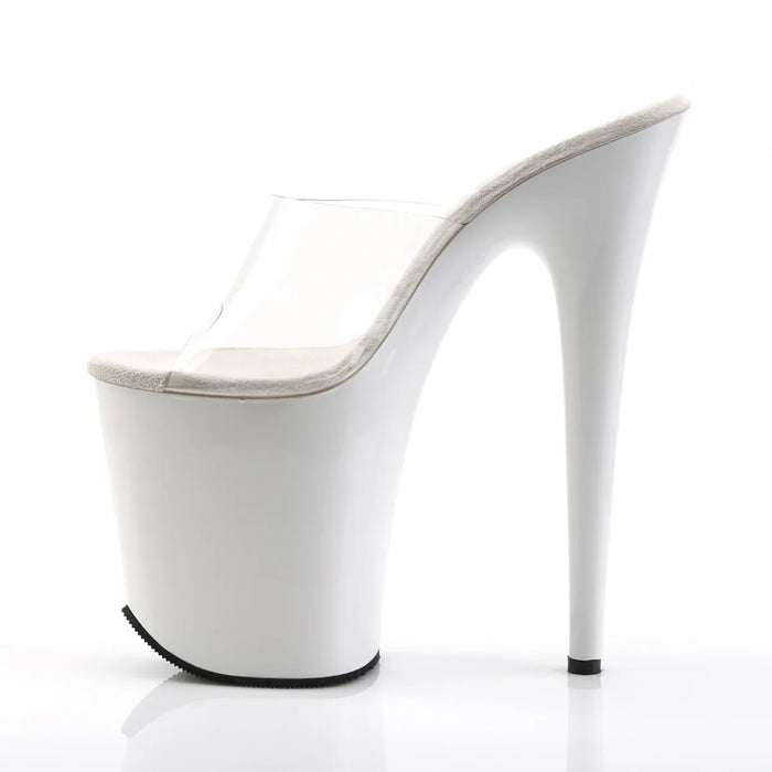 Tacones Pleaser FLAMINGO-801 Transparente Blanco