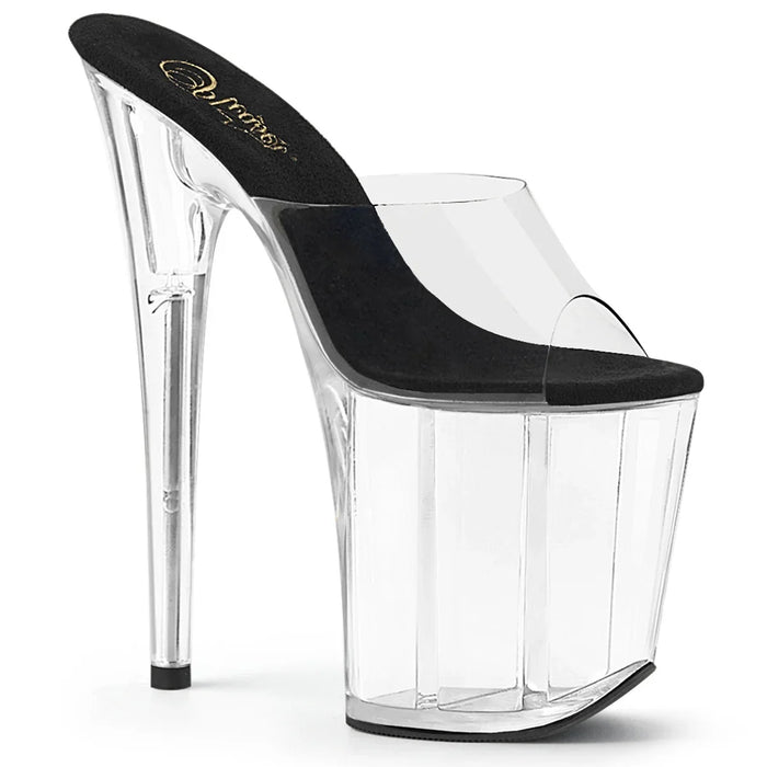 Tacones Pleaser FLAMINGO-801 Transparente Negro