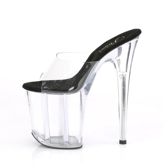 Tacones Pleaser FLAMINGO-801 Transparente Negro