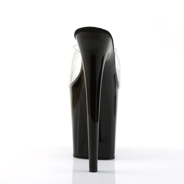 Tacones Pleaser FLAMINGO-801 Transparente Negro