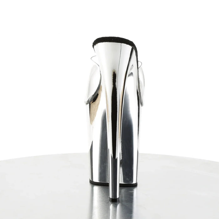 Tacones Pleaser FLAMINGO-801 Transparente Plata Cromo