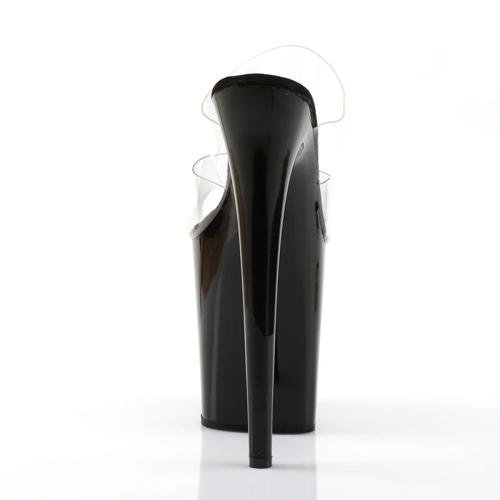 Tacones Pleaser FLAMINGO-802 Transparente Negro