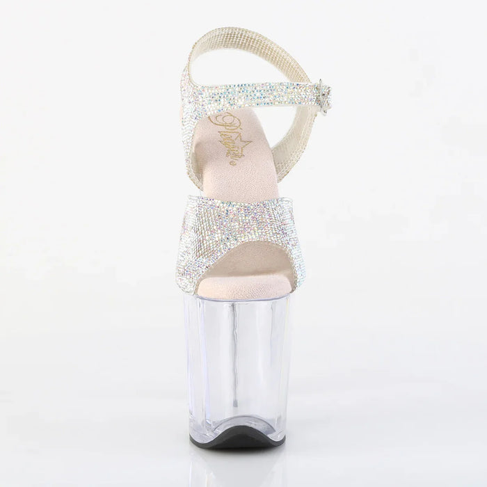 Tacones Pleaser FLAMINGO-808N-RS Plata Transparente
